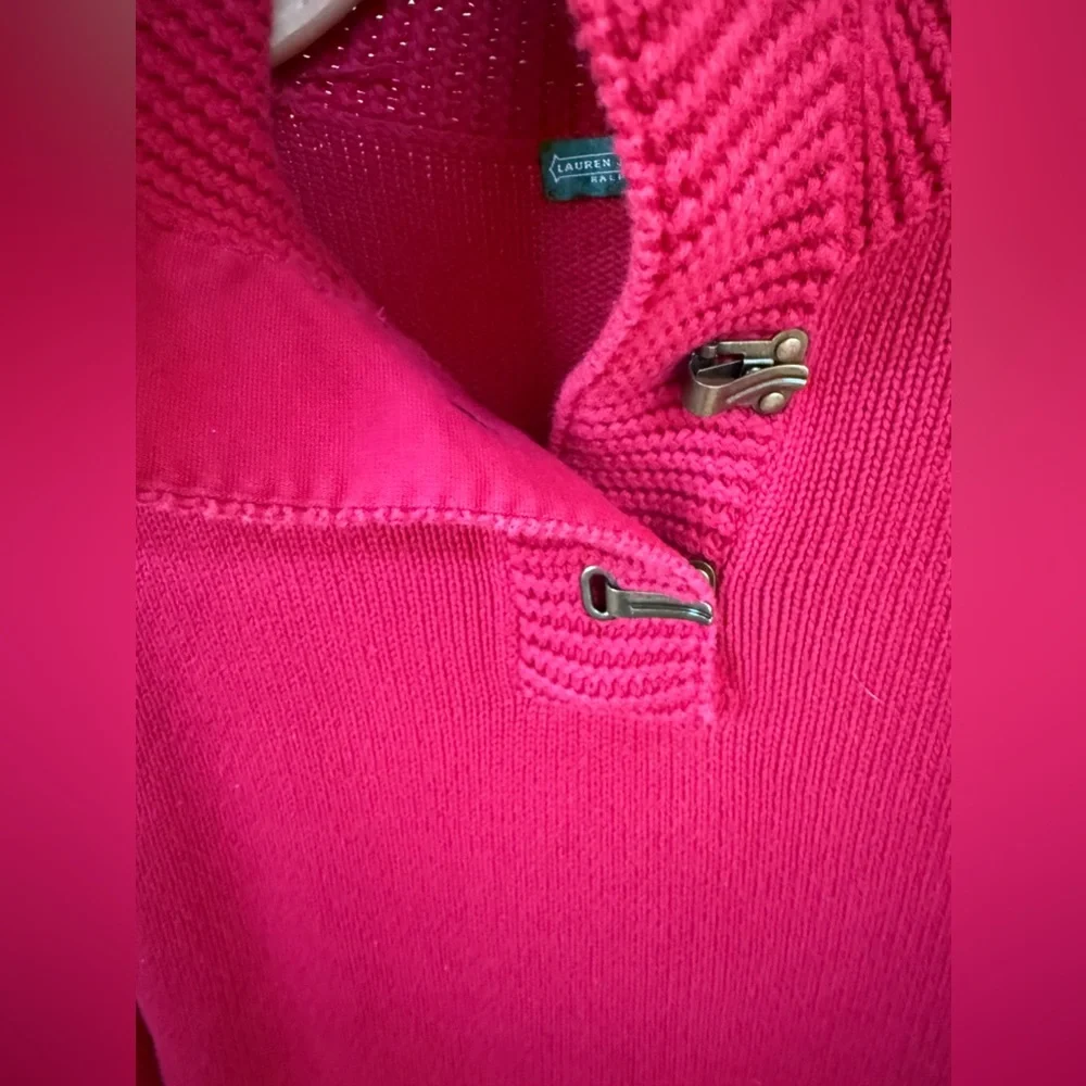 Vintage • Ralph Lauren • Lauren Jeans Company • Red Knit Sweater - Picture 5 of 6